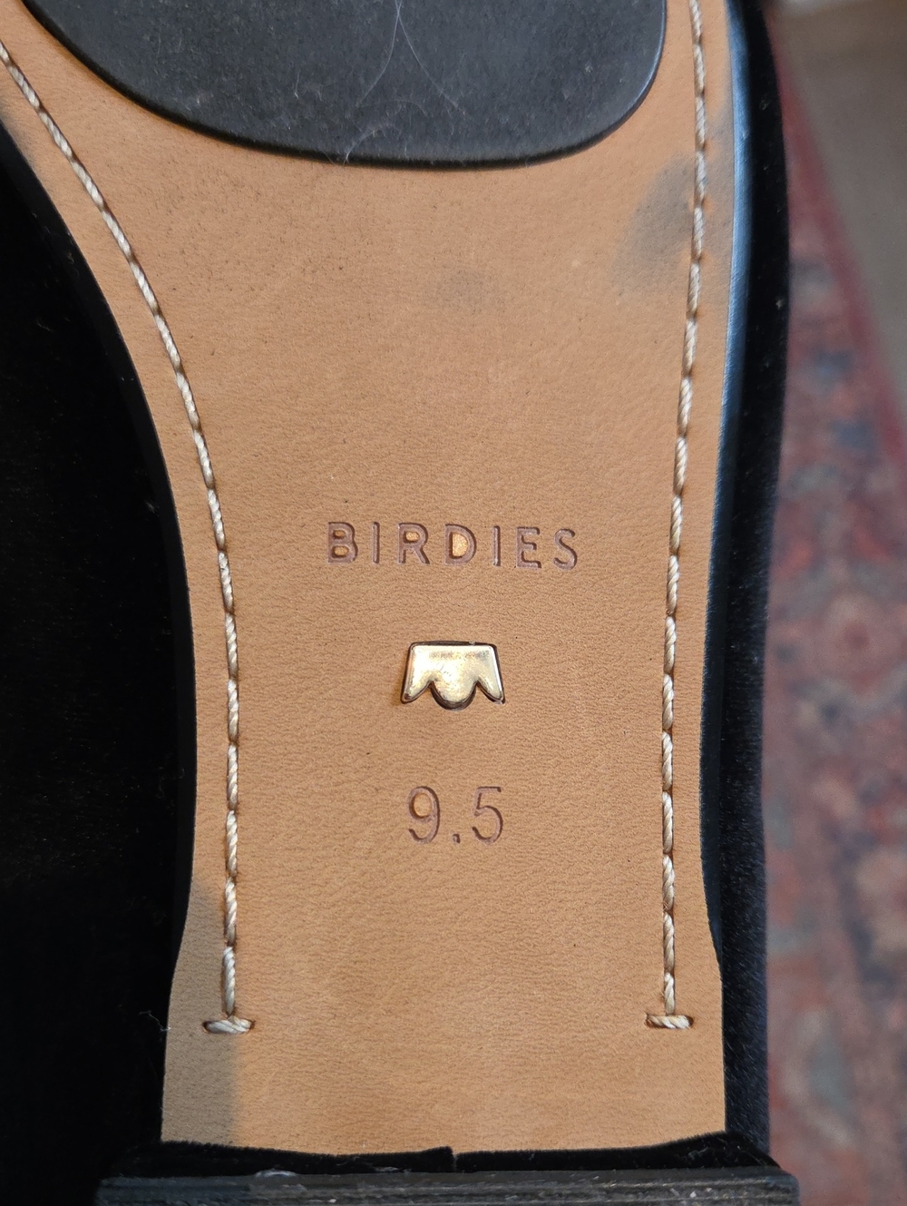 Birdies The Goldfinch 15 Black Velvet Flats Size 9.5 - Picture 5 of 9